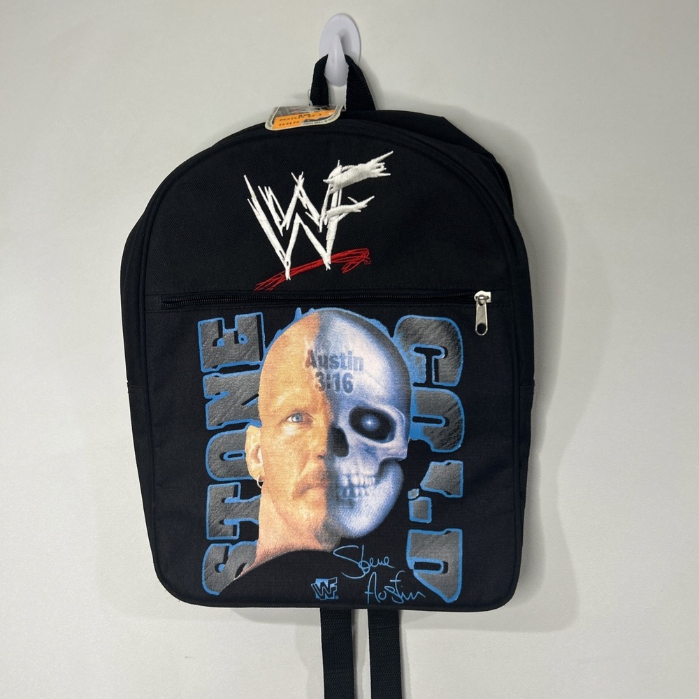 WWF Steve Austin STONE COLD "Raw is War" Backpack 1999 Brand New RARE